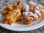 Savory Fritters with Anchovy & Sweet Fritters with Powdered Sugar