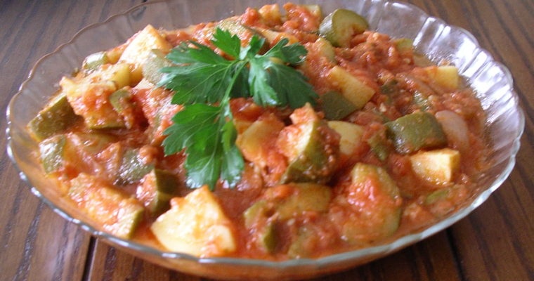 Zucchini, Potato, Onion & Tomato Stew (Ciambotta)