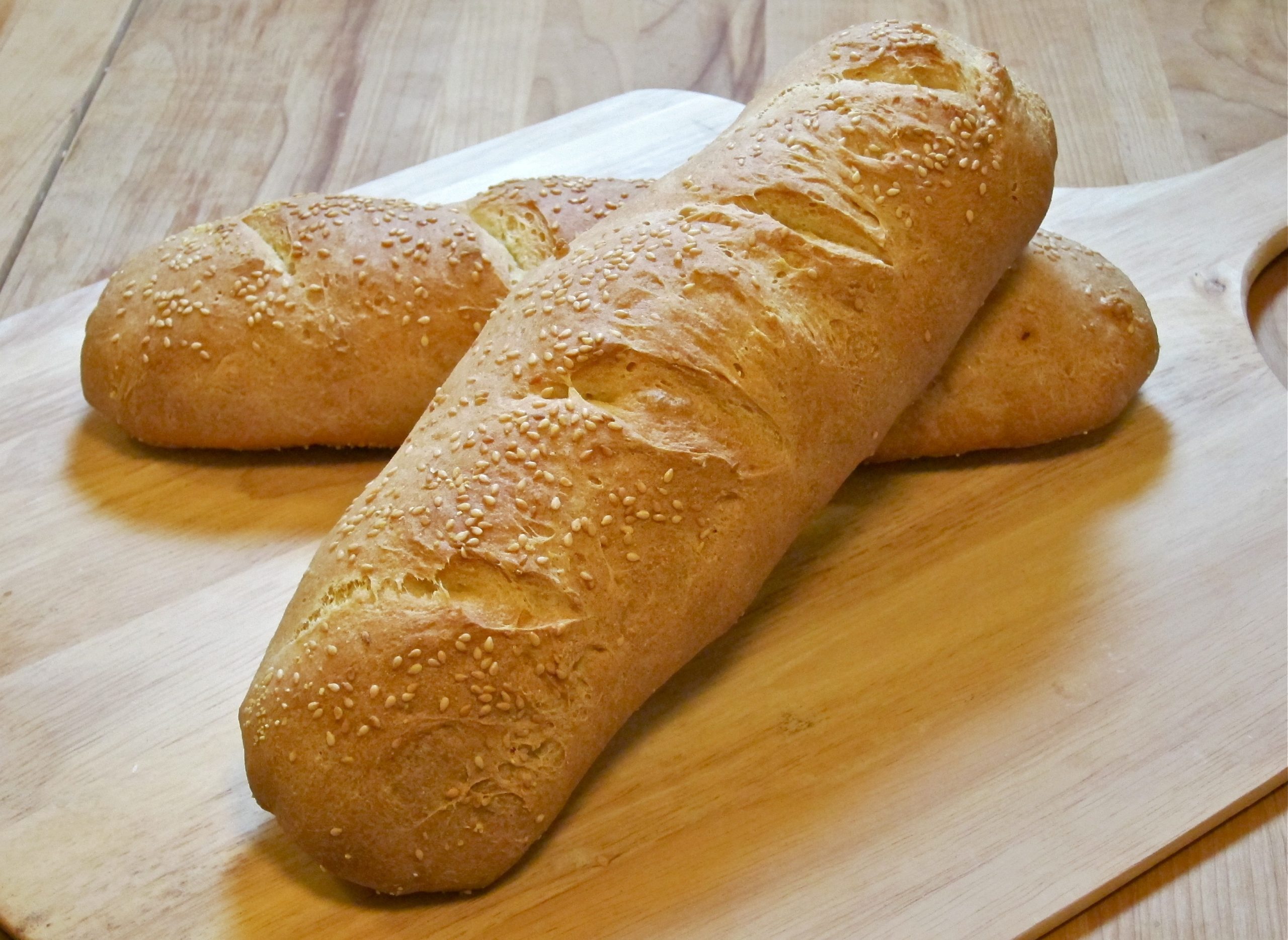 Weeknight Semolina Bread baked in a cloche - Bread Experience