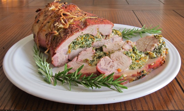 Veal Roast with Spinach Stuffing
