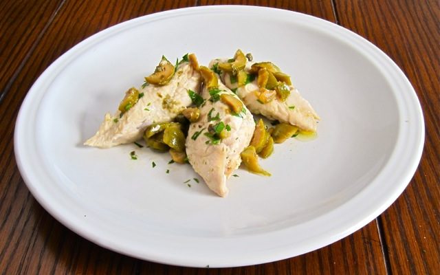 Chicken with Olives, Capers & Lemon