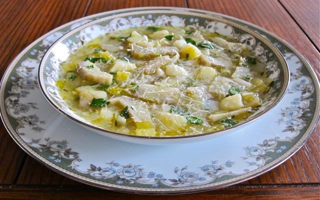 Artichoke, Leek & Potato Soup