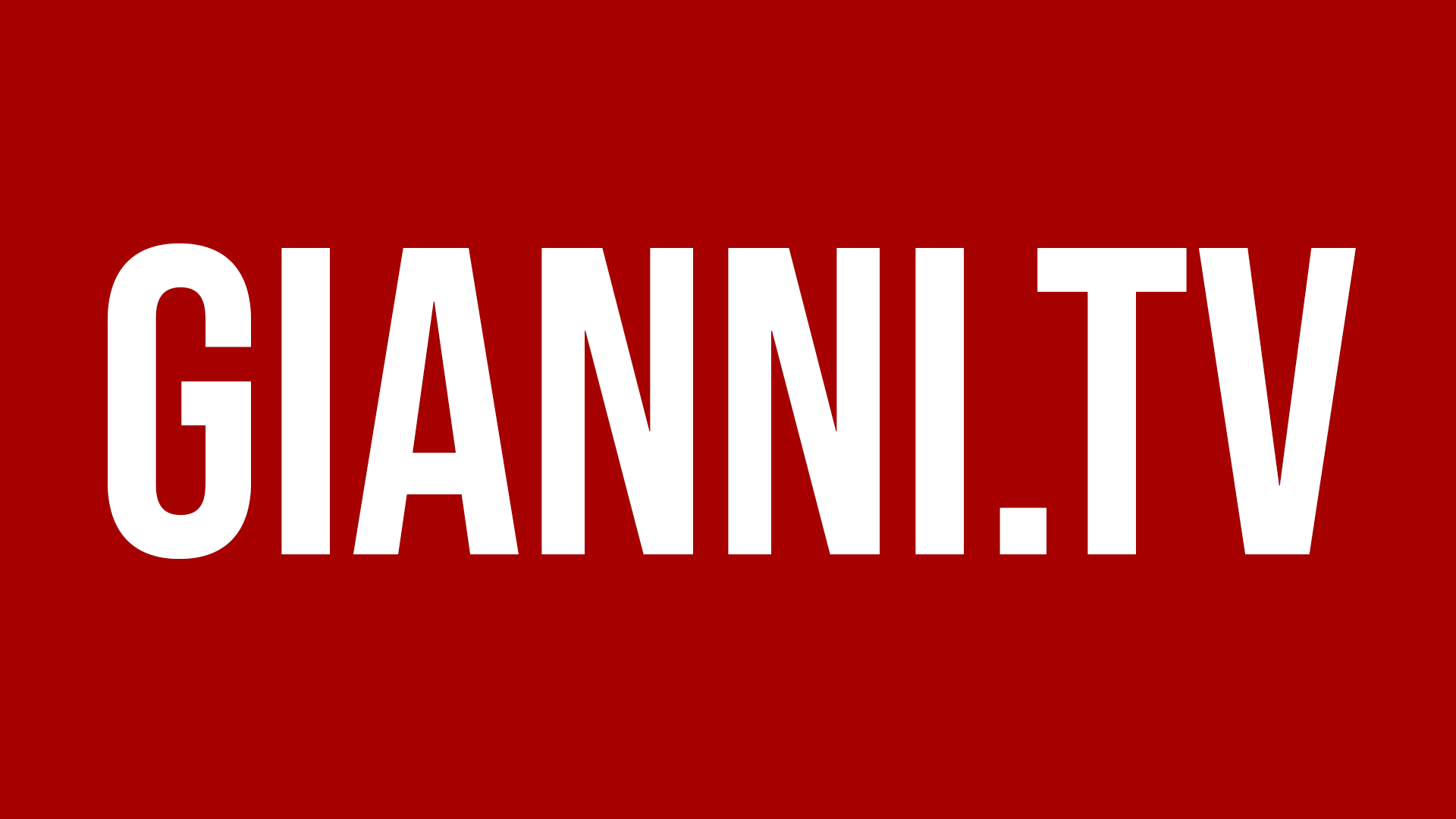 Site logo for Gianni's North Beach. White text on a red background that says "gianni.tv" in all caps.